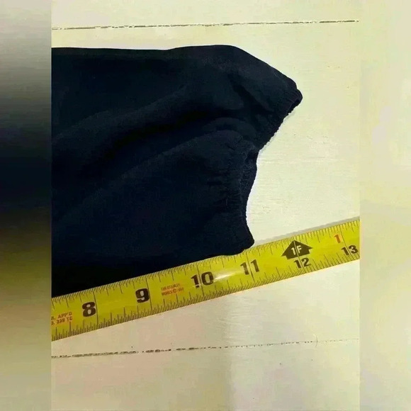 Monteau women’s navy blue long sleeve blouse with sheer top layer size medium - Picture 11 of 12